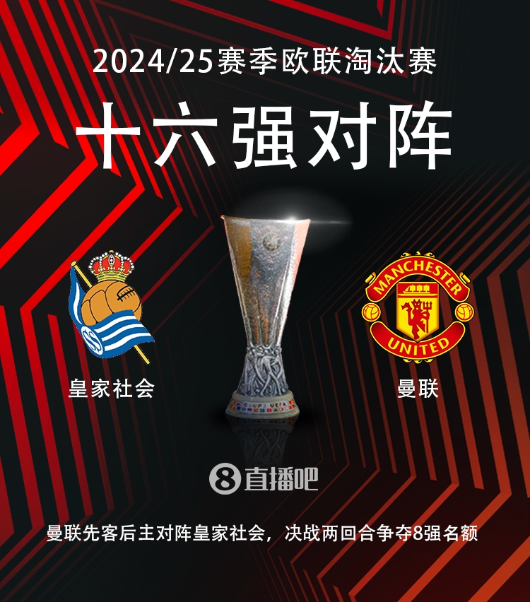  歐聯(lián)16強對陣：曼聯(lián)vs皇家社會??！